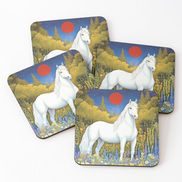 Item preview, Horse mountain backdrop - trees  designed and sold by Richenda.