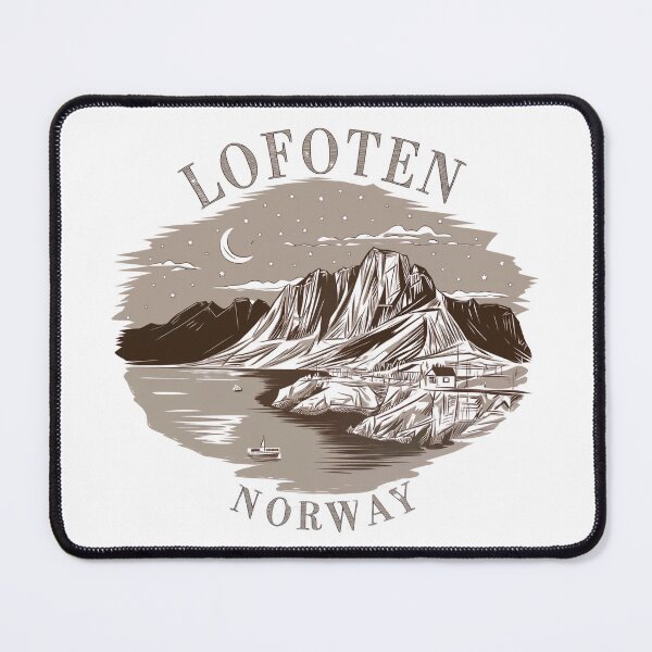 Item preview, Lofoten Norway Night Sky designed and sold by MadCatPrints.