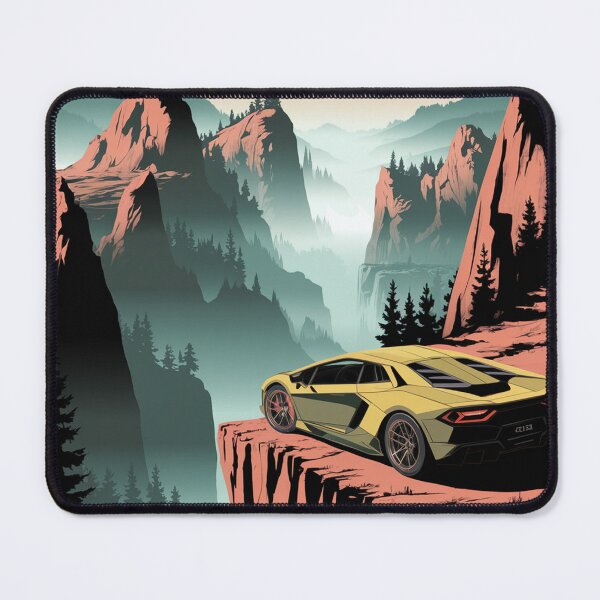Item preview, A mountainous landscape and a sports car.  designed and sold by Lilashakti ⭐️ ⭐️ ⭐️ ⭐️ ⭐️.