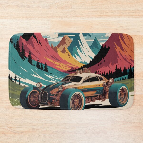 Item preview, Mountain landscape, a modern car ,surreal steampunk style designed and sold by Lilashakti ⭐️ ⭐️ ⭐️ ⭐️ ⭐️.