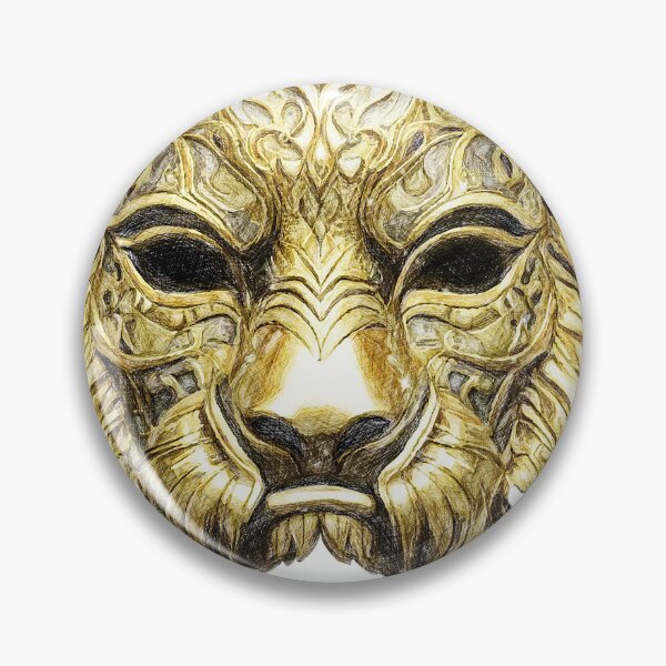 Item preview, Ornate Golden Lion VIP Mask designed and sold by Hen-C-Art.