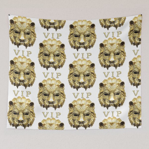 Item preview, Ornate Golden Lion VIP Mask designed and sold by Hen-C-Art.