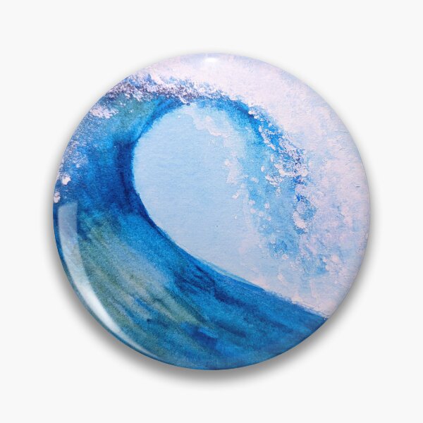 Item preview, Watercolor sea ocean wave background designed and sold by NOMADIC ART.