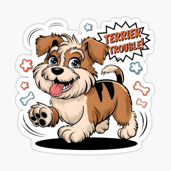 Item preview, Terrier Trouble – Australian Terrier designed and sold by Zibis09.