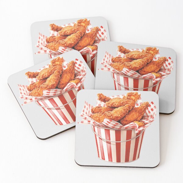 Item preview, Red and White Bucket of Fried Chicken designed and sold by Alicia Chee.