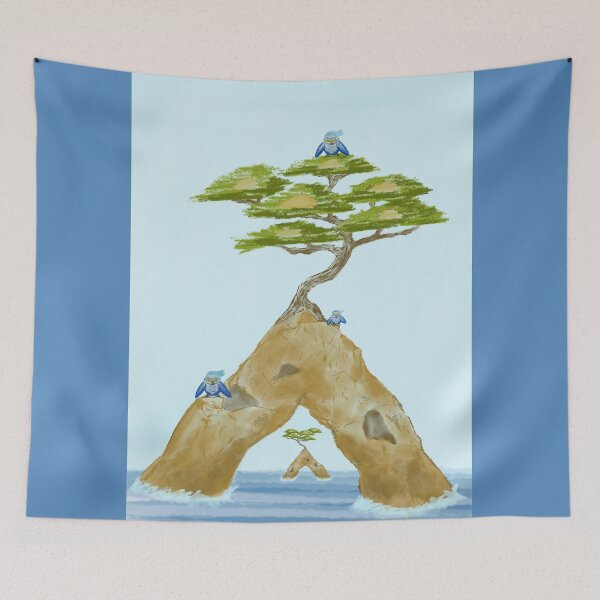 Item preview, Unique tree house and adorable birds S10 designed and sold by greenPQBstudio.