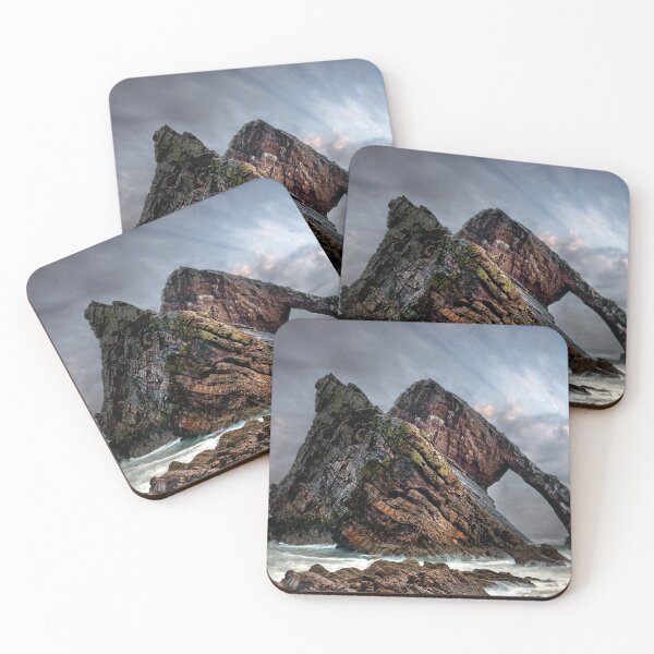 Item preview, Storm clouds roll in at Bow Fiddle Rock near Aberdeen designed and sold by Martin Lawrence.