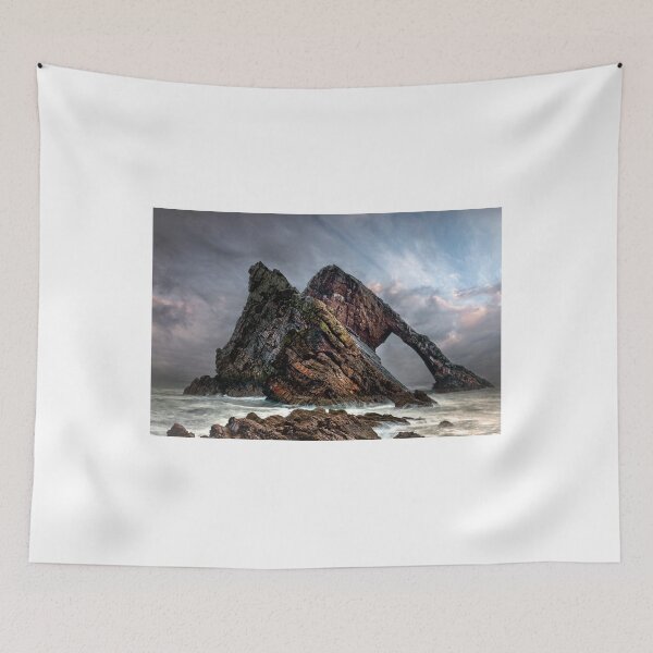 Item preview, Storm clouds roll in at Bow Fiddle Rock near Aberdeen designed and sold by Martin Lawrence.