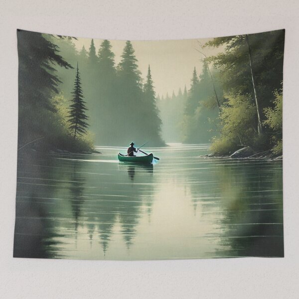 Item preview, Lonely boat trip in the forest designed and sold by Sigtrix.