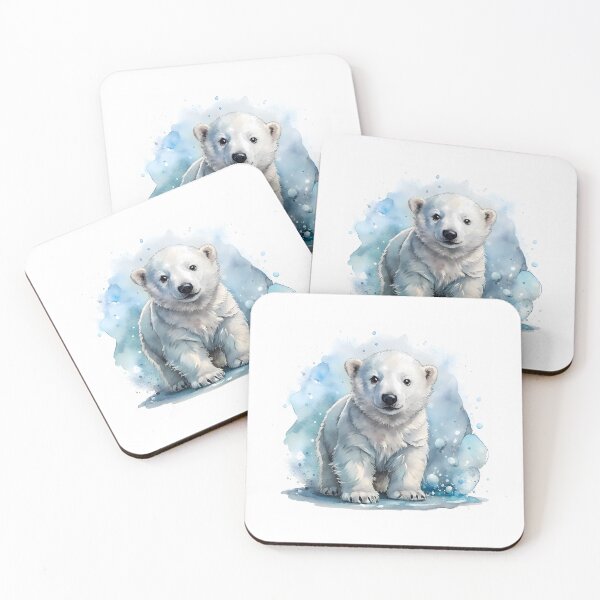 Item preview, Polar Bear – Adorable and Cozy Wildlife Art designed and sold by Kids Art 4U.
