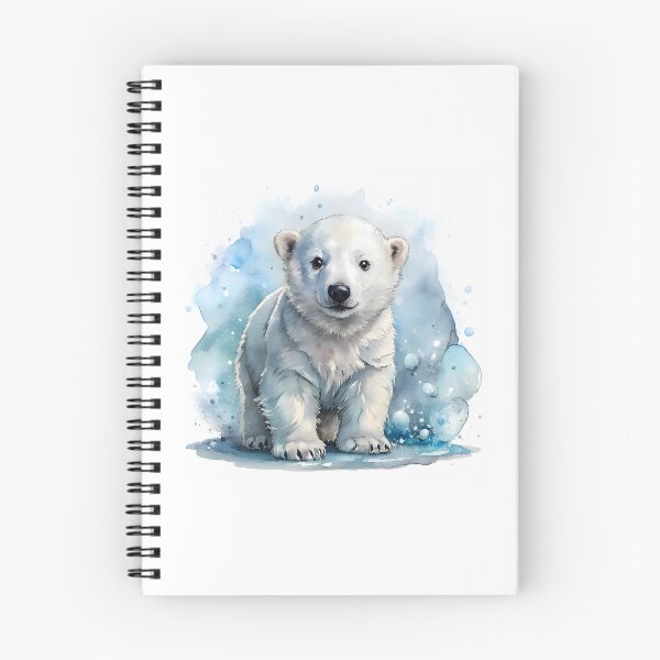 Item preview, Oso polar: arte de vida silvestre adorable y acogedor designed and sold by Kids Art 4U.