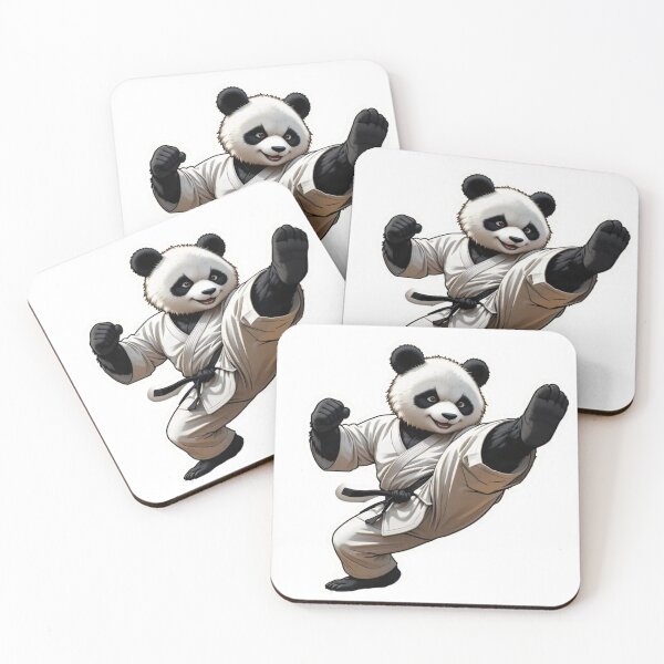 Item preview, Sticker of a Panda Karate Master Premium Cool Trendy Best Gift designed and sold by Imaginarium of Chaos falcon88 .