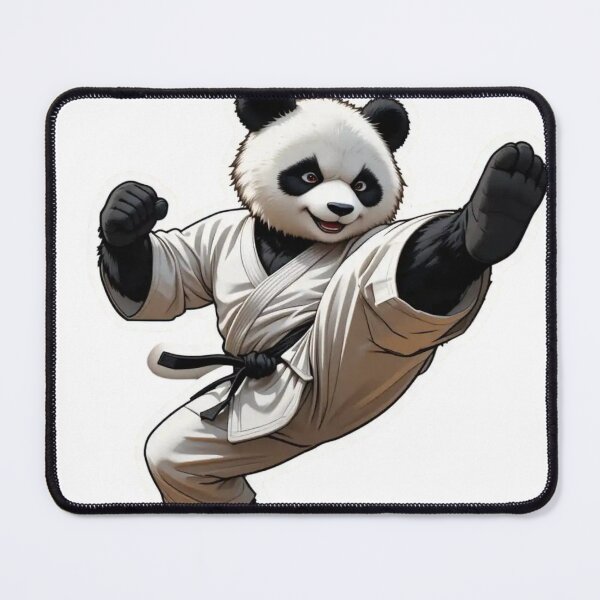Item preview, Sticker of a Panda Karate Master Premium Cool Trendy Best Gift designed and sold by Imaginarium of Chaos falcon88 .