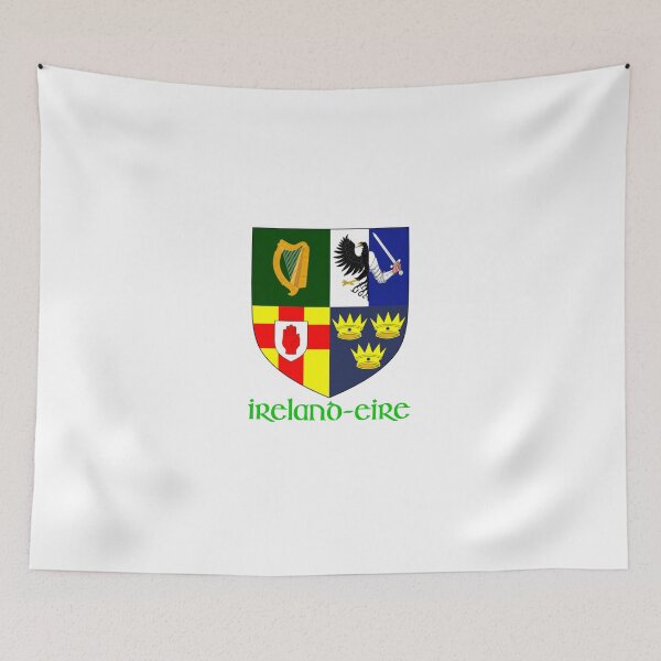Aperçu de l'œuvre Armoiries des quatre provinces d'Irlande - Emblème du patrimoine irlandais créée et vendue par CelticConcepts.