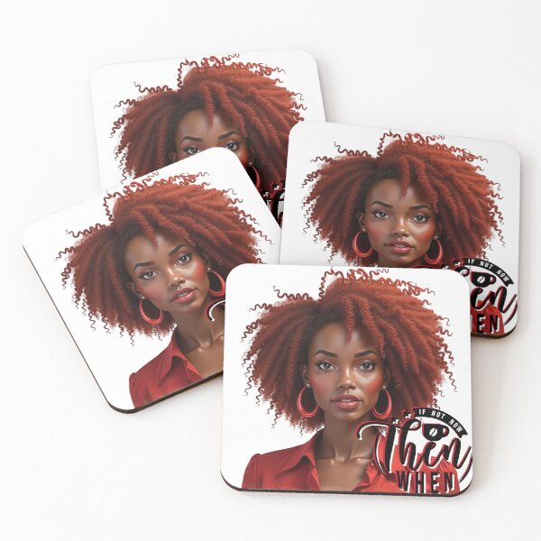 Item preview, If Not Now, Then When – Bold Motivational Afro Art designed and sold by QPTheeArtist.