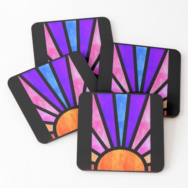 Item preview, Sunset painting artwork print  designed and sold by MindfulArtSandy.