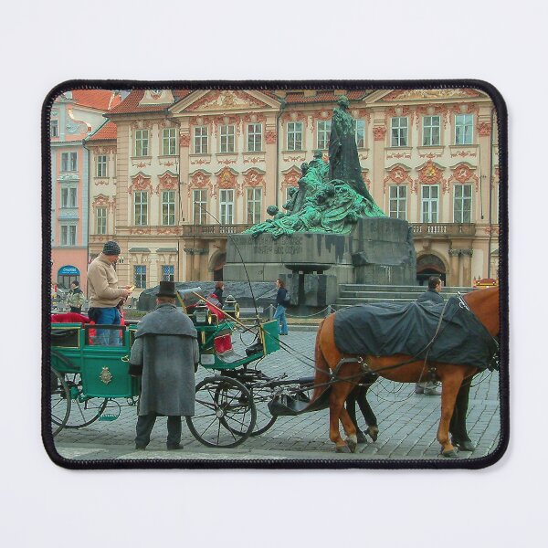 Item preview, Old town square and horse-drawn carriage in beautiful Prague designed and sold by Stuart Chard Photography.