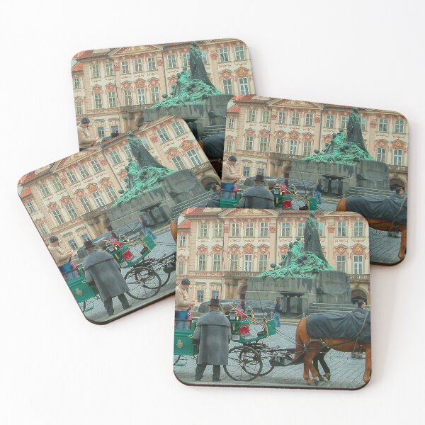 Item preview, Old town square and horse-drawn carriage in beautiful Prague designed and sold by Stuart Chard Photography.