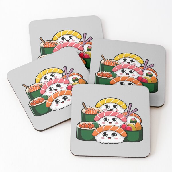 Item preview, Sushi Cute Kawaii designed and sold by MadCatPrints.