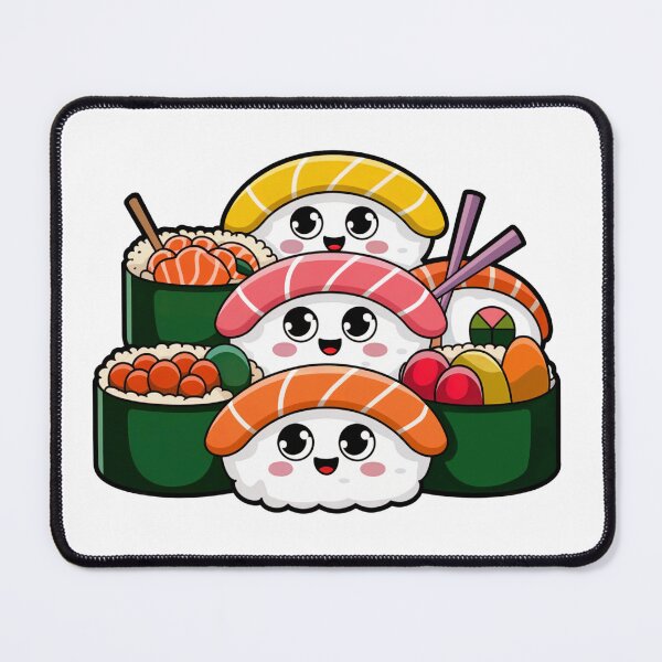 Item preview, Sushi Cute Kawaii designed and sold by MadCatPrints.