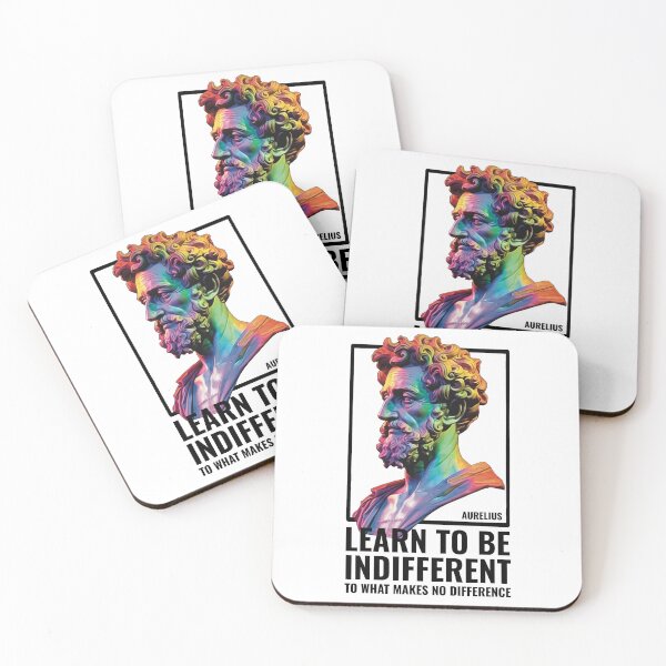Item preview, Learn To Be Indifferent Stoic Quote designed and sold by RockFireMerch.