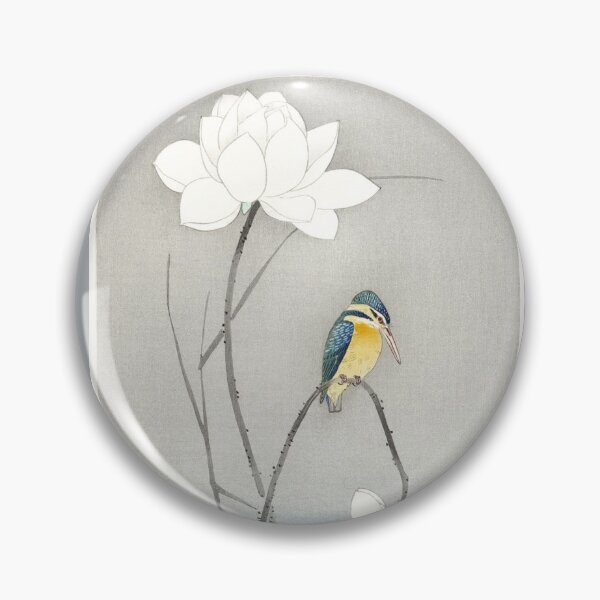Item preview, Kingfisher with Lotus Flower (1900 - 1945) by Ohara Koson  designed and sold by CristalleLisa.