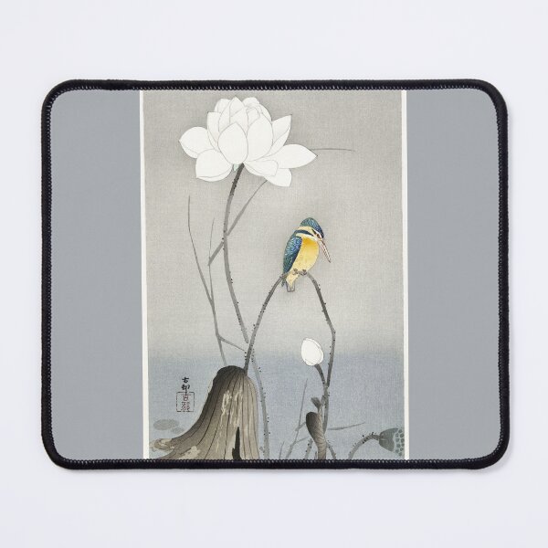 Item preview, Kingfisher with Lotus Flower (1900 - 1945) by Ohara Koson  designed and sold by CristalleLisa.