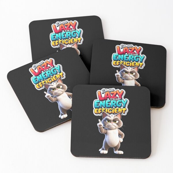 Item preview, Funny cat: Save energy like a pro designed and sold by ArtCreator2023.