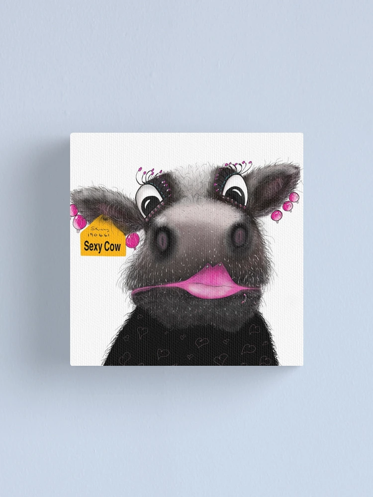 Ugly cow Canvas Print for Sale by cheekycows