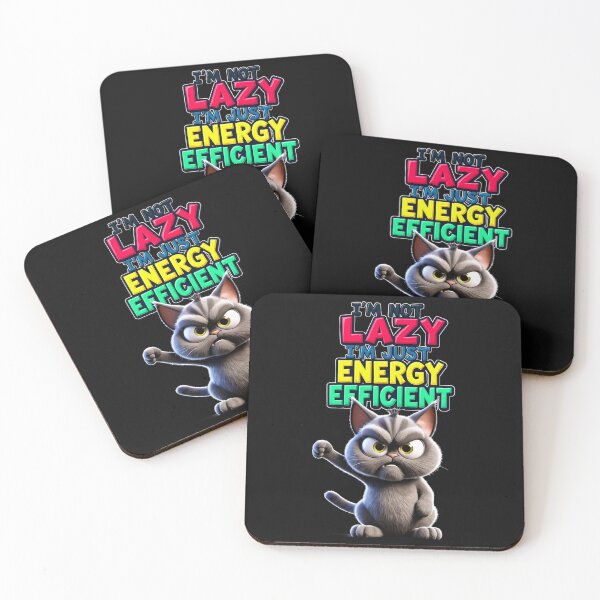 Item preview, Grumpy Cat: Lazy? No, efficient! designed and sold by ArtCreator2023.