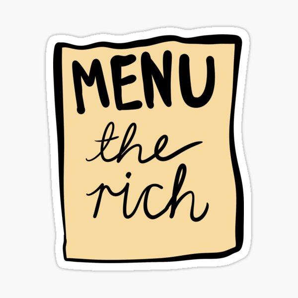 Vista previa del artículo con la obra «Comer los ricos», diseñado y vendido por heyitsleonard.