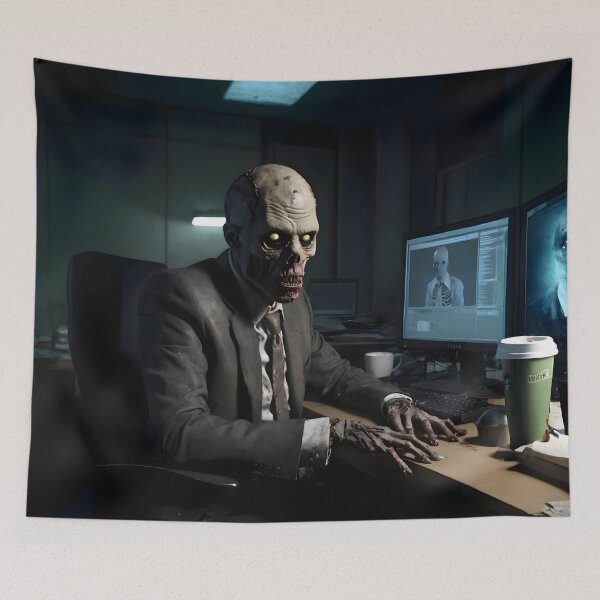 Item preview, Zombie Office Worker - The Undead 9 to 5 Life designed and sold by PrometheusStyle.