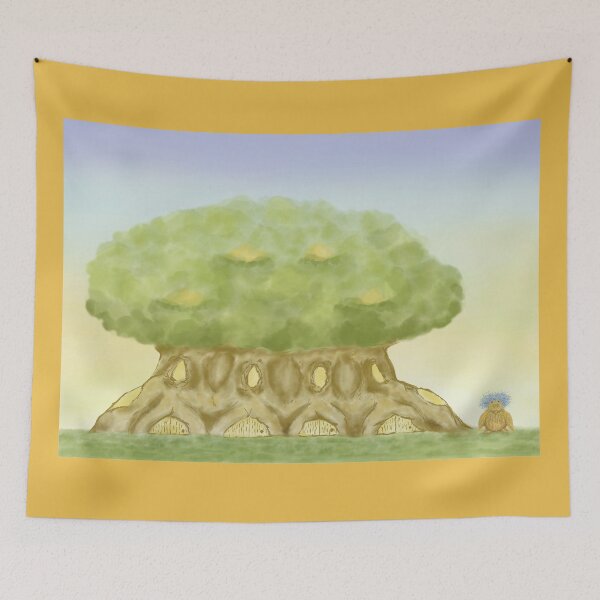 Item preview, Unique tree house and an adorable bird S3 designed and sold by greenPQBstudio.
