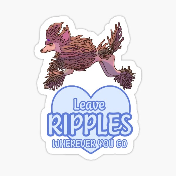 Item preview, Ripley - Leave Ripples Wherever You Go Corded Standard Poodle designed and sold by TheCurlyGirlSwirl.