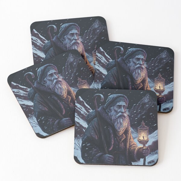 Item preview, The Lantern Hermit: Solitude in Snowy Peaks designed and sold by art-noir.