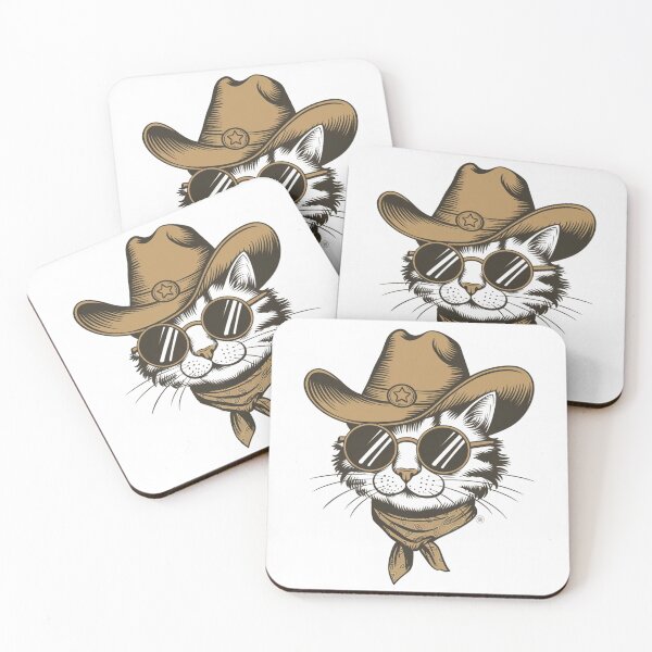 Item preview, Cool Cowboy Cat designed and sold by REBELIUM.