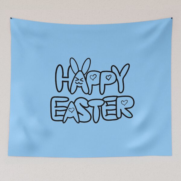 Item preview, Happy Easter Doodle Black designed and sold by chowlet.