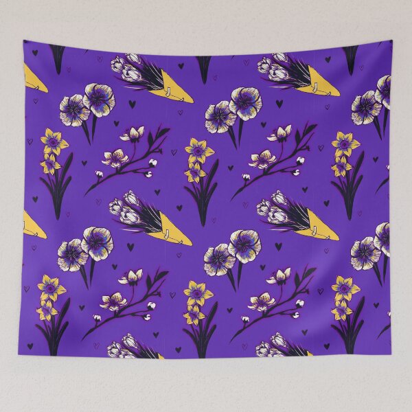 Item preview, March Blooms in Purple  designed and sold by Riddlestiltskin.