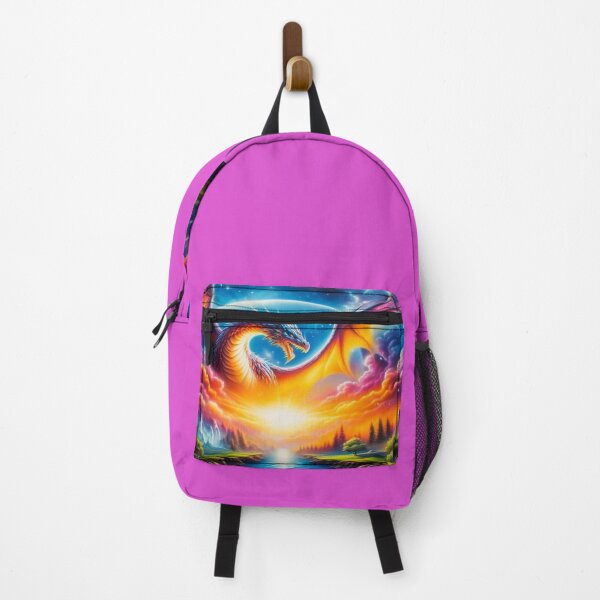 Item preview, Technicolor Rex: A rainbow guardian amidst vivid natural dreams designed and sold by FotoworldEdel.