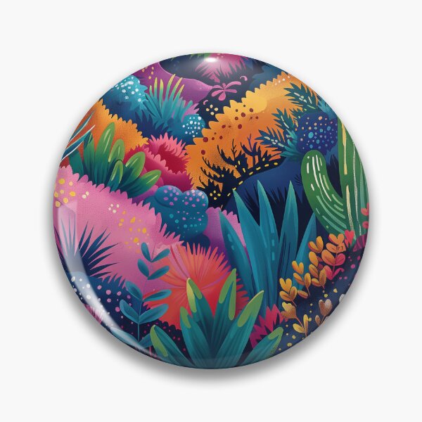 Item preview, Playful Desert Mountains Maximalist Artwork with Bright Colors designed and sold by IuliiaArtPrints.