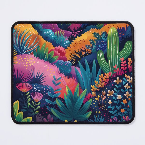 Item preview, Playful Desert Mountains Maximalist Artwork with Bright Colors designed and sold by IuliiaArtPrints.