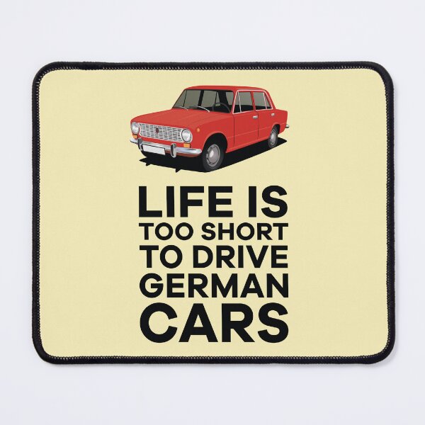 Item preview, Life's too short to drive German cars - VAZ-2101 - Lada 1200 - red designed and sold by knappidesign.