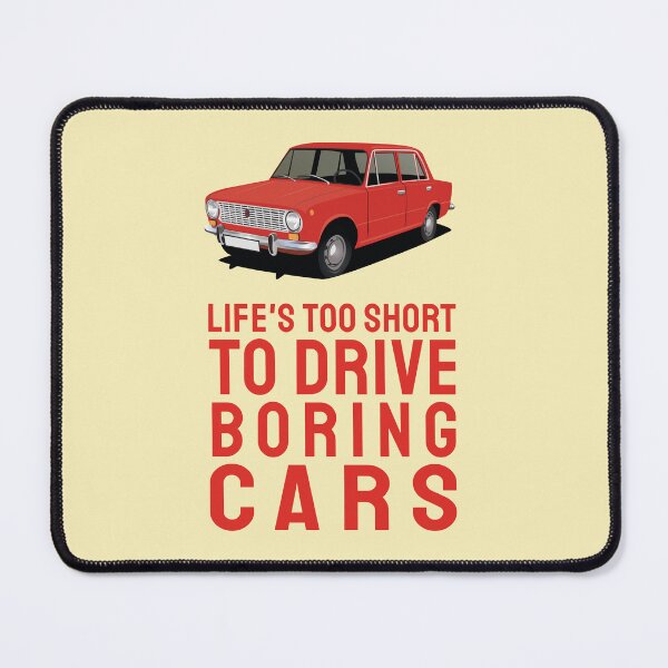 Item preview, Life's too short to drive boring cars - VAZ-2101 - Lada 1200 - red designed and sold by knappidesign.