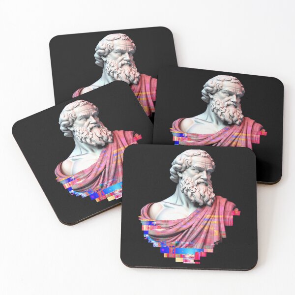 Item preview, Socrates Philosopher Bust Digital Glitch Art designed and sold by RockFireMerch.