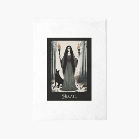 Vista previa del artículo con la obra «Hécate: Reina de las brujas, las encrucijadas y el inframundo», diseñado y vendido por morwenna-.