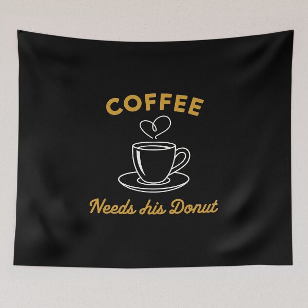 Aperçu de l'œuvre Le café a besoin de son beignet créée et vendue par Gentle40Winks.
