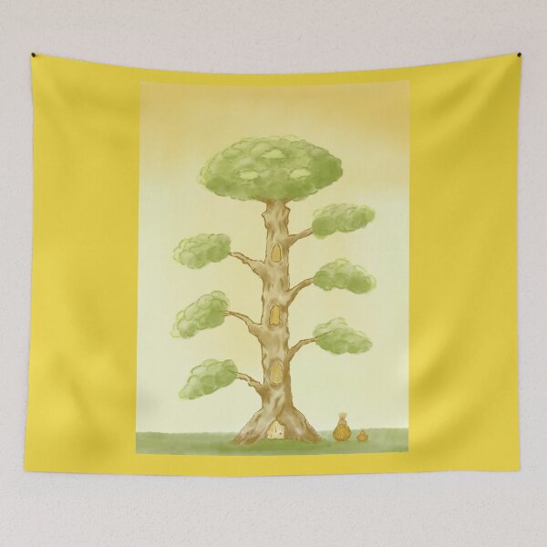 Item preview, Unique tree house and adorable birds S1 designed and sold by greenPQBstudio.