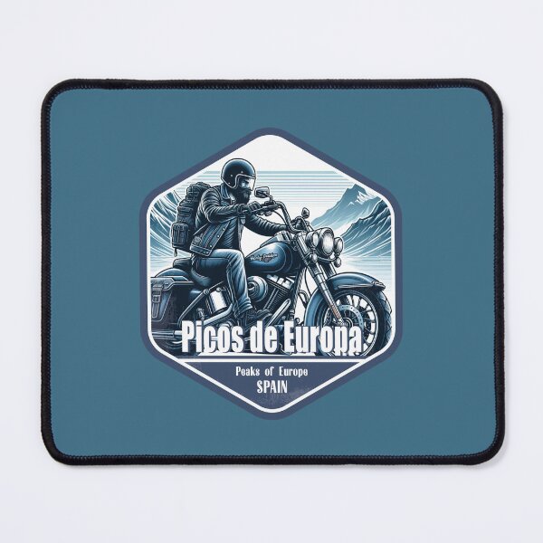 Item preview, Picos de Europa Spain Vintage Motorcycling Design designed and sold by CynthiaGraphics.