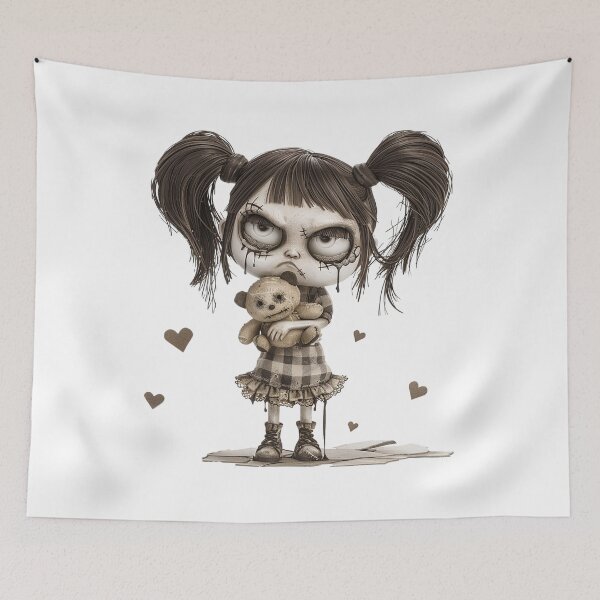 Item preview, Don’t Touch My Bear – Angry Dollcore Tears designed and sold by lylange.