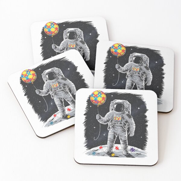 Item preview, Astronaut Autism  Balloon - Autism Awareness Space Colorful Balloon designed and sold by ArtByKatti.